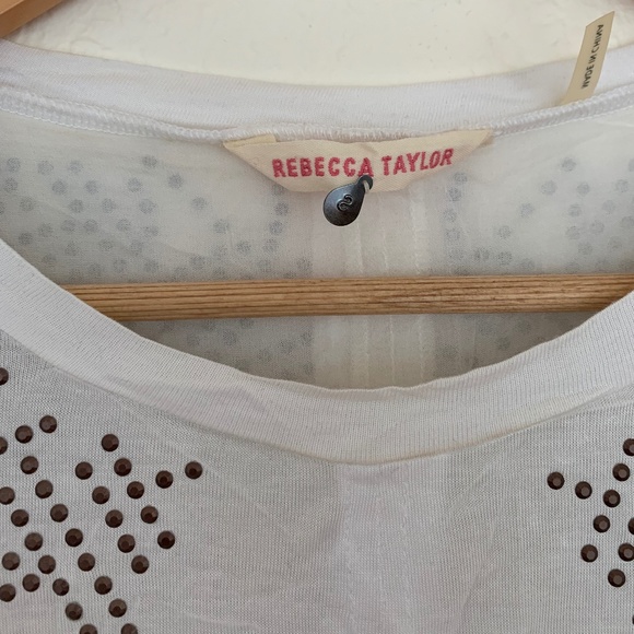 Rebecca Taylor studded T-shirt Small (but runs large and fits like a MEDIUM) - Picture 3 of 3